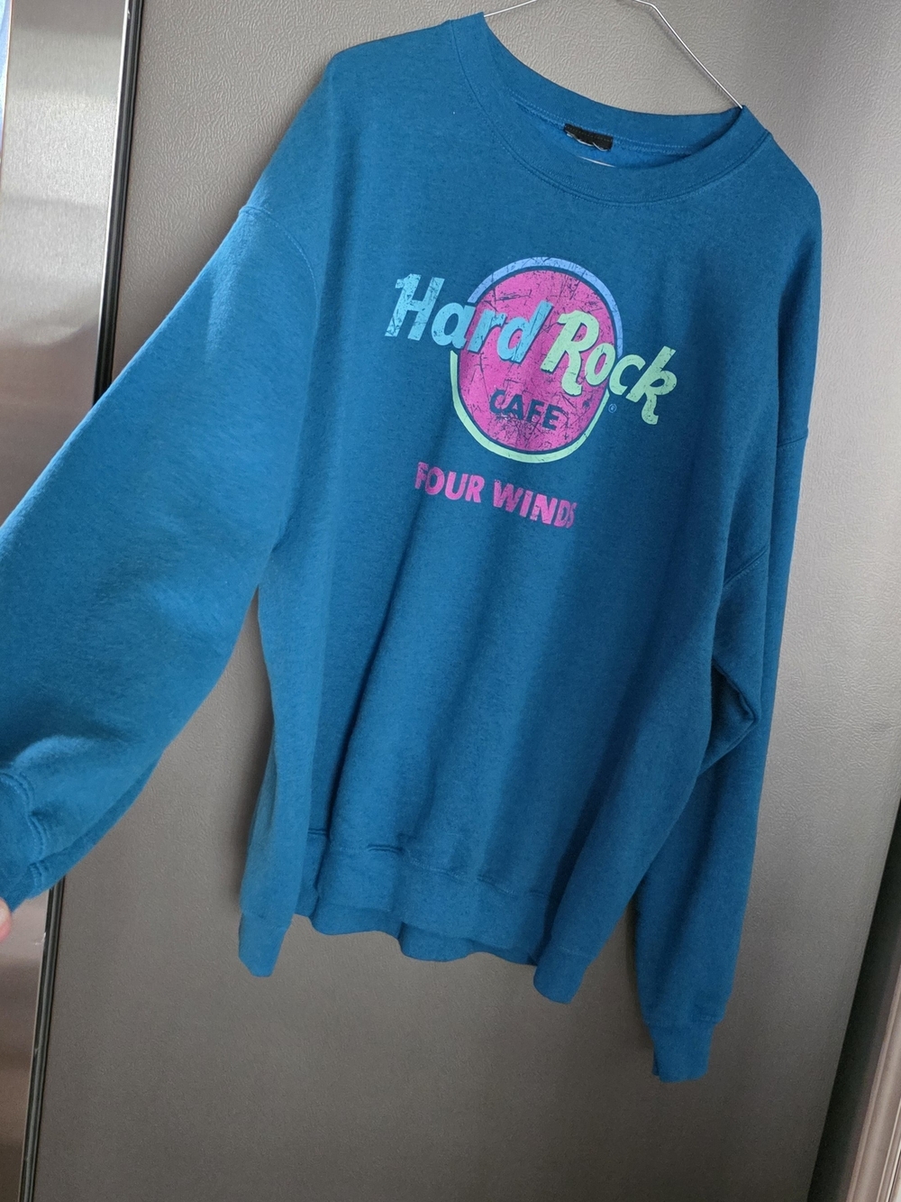 Hard Rock Cafe Teal Graphic Sweatshirt - Four Winds